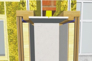 Рисунок 5. Структура тамбура внутристудийной дверной системы (верх)